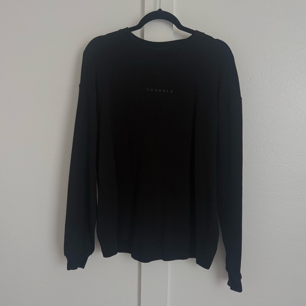 Youngla Men’s Black Long Sleeve Shirt